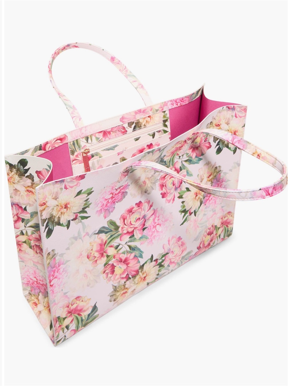 Ted Baker Pink Floral Tote Bag - Picture 2 of 3